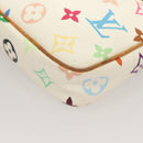 LOUIS VUITTON Multicolor Pochette Accessoires Pouch White M92649 LV Auth 130060-17