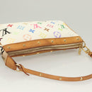 LOUIS VUITTON Multicolor Pochette Accessoires Pouch White M92649 LV Auth 130060-6