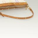 LOUIS VUITTON Multicolor Pochette Accessoires Pouch White M92649 LV Auth 130060-7