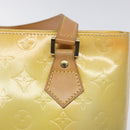 LOUIS VUITTON Monogram Vernis Houston Hand Bag Gris M91053 LV Auth 130063-17