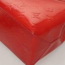 LOUIS VUITTON Monogram Vernis Reade PM Hand Bag Red Rouge M91088 LV Auth 130064-12