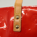 LOUIS VUITTON Monogram Vernis Reade PM Hand Bag Red Rouge M91088 LV Auth 130064-15