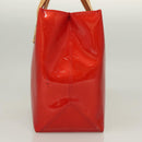 LOUIS VUITTON Monogram Vernis Reade PM Hand Bag Red Rouge M91088 LV Auth 130064-6