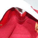 LOUIS VUITTON Monogram Vernis Reade PM Hand Bag Pomme D'amour M91990 Auth 130071-18