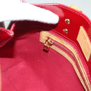 LOUIS VUITTON Monogram Vernis Reade PM Hand Bag Pomme D'amour M91990 Auth 130071-19