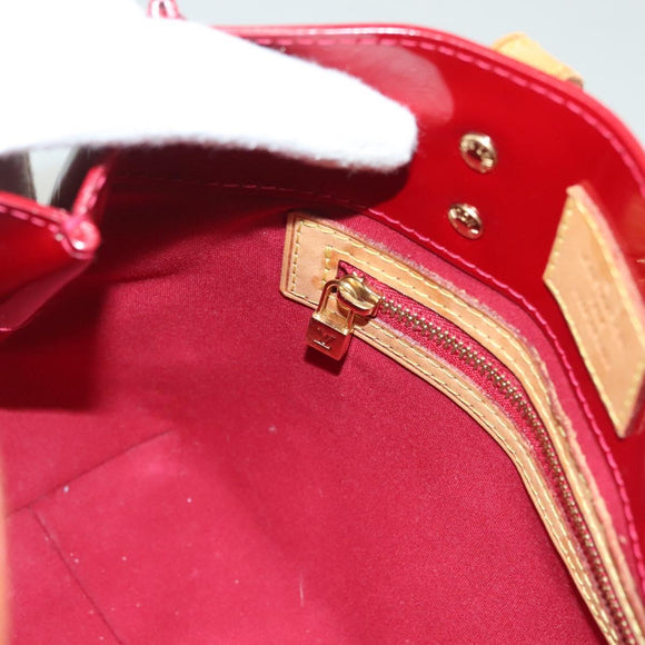 LOUIS VUITTON Monogram Vernis Reade PM Hand Bag Pomme D'amour M91990 Auth 130071
