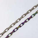 LOUIS VUITTON Monogram Collier Chain Necklace metal Rainbow M69449 Auth 130074-4
