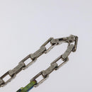 LOUIS VUITTON Monogram Collier Chain Necklace metal Rainbow M69449 Auth 130074-5