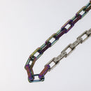 LOUIS VUITTON Monogram Collier Chain Necklace metal Rainbow M69449 Auth 130074-7