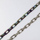 LOUIS VUITTON Monogram Collier Chain Necklace metal Rainbow M69449 Auth 130074-8