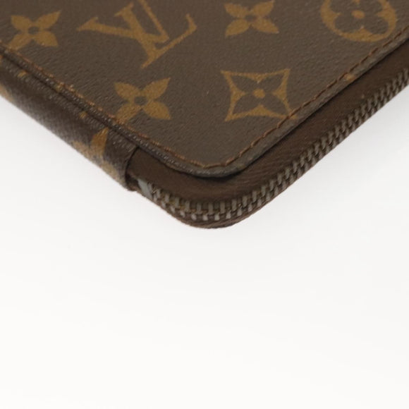 LOUIS VUITTON Monogram Document case Clutch Bag Vintage LV Auth 130078