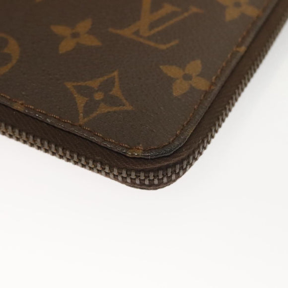 LOUIS VUITTON Monogram Document case Clutch Bag Vintage LV Auth 130078