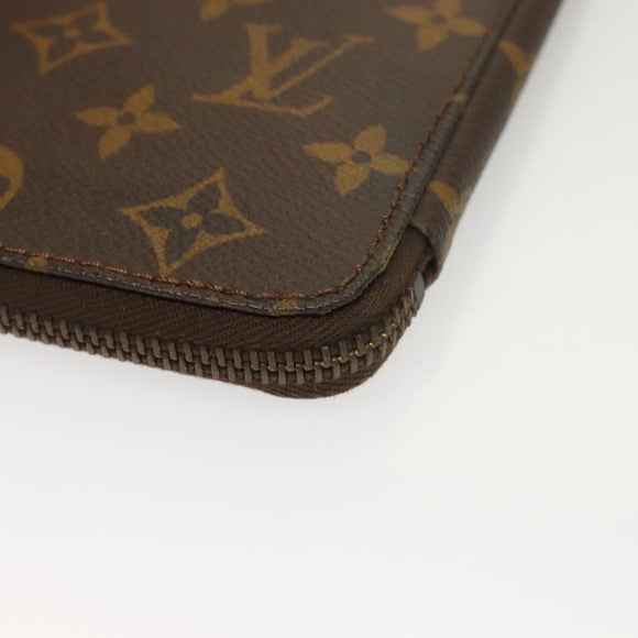 LOUIS VUITTON Monogram Document case Clutch Bag Vintage LV Auth 130078