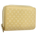 LOUIS VUITTON Nanogram Portefeuille Lou Wallet Ivory M82288 LV Auth 130082-1