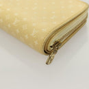 LOUIS VUITTON Nanogram Portefeuille Lou Wallet Ivory M82288 LV Auth 130082-16