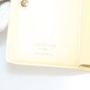 LOUIS VUITTON Nanogram Portefeuille Lou Wallet Ivory M82288 LV Auth 130082-17