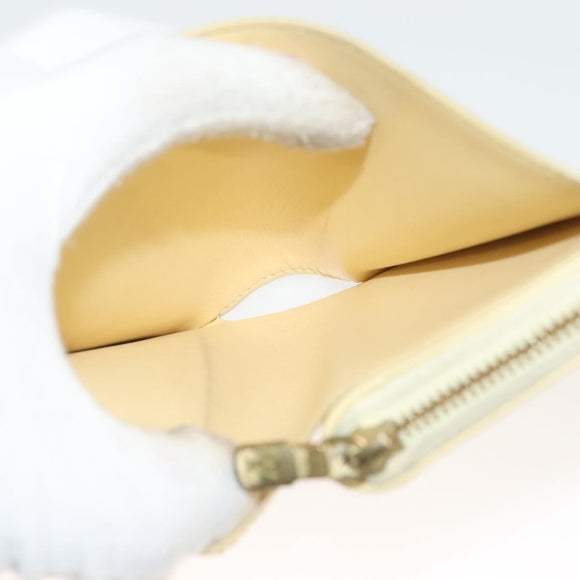 LOUIS VUITTON Nanogram Portefeuille Lou Wallet Ivory M82288 LV Auth 130082