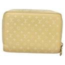 LOUIS VUITTON Nanogram Portefeuille Lou Wallet Ivory M82288 LV Auth 130082-2