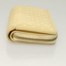 LOUIS VUITTON Nanogram Portefeuille Lou Wallet Ivory M82288 LV Auth 130082-3