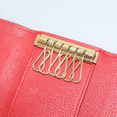 LOUIS VUITTON Monogram Empreinte Multicles 6 Key Case Red M63708 LV Auth 130083-9