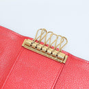 LOUIS VUITTON Monogram Empreinte Multicles 6 Key Case Red M63708 LV Auth 130083-10