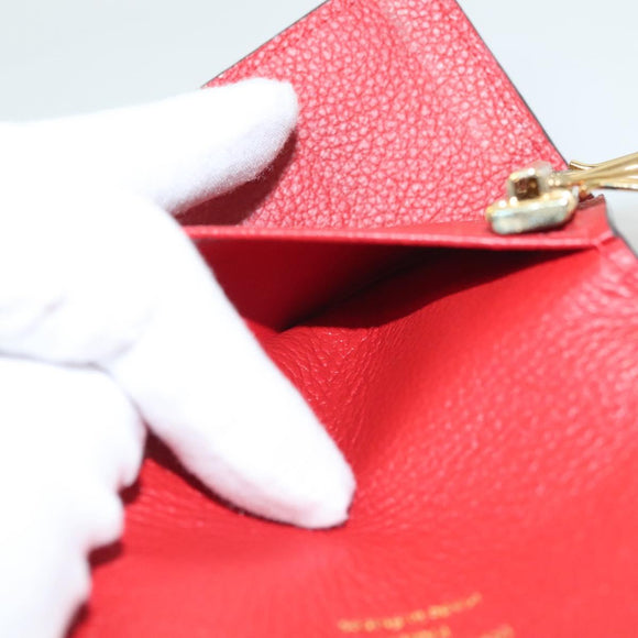 LOUIS VUITTON Monogram Empreinte Multicles 6 Key Case Red M63708 LV Auth 130083