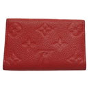 LOUIS VUITTON Monogram Empreinte Multicles 6 Key Case Red M63708 LV Auth 130083-2