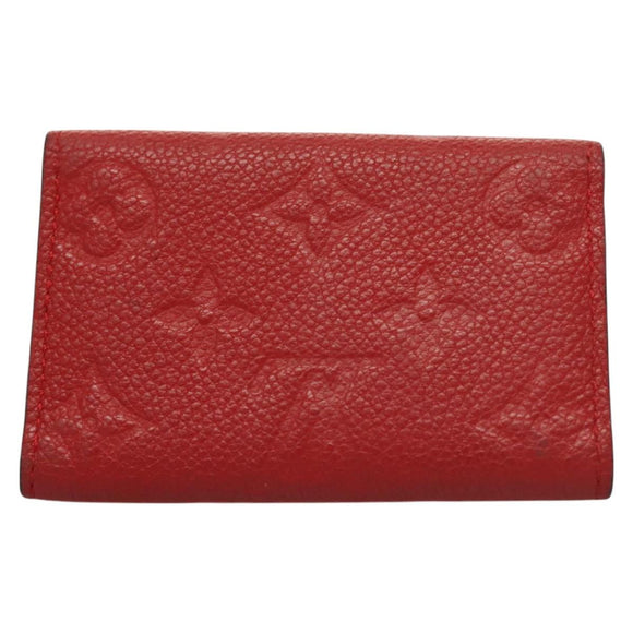 LOUIS VUITTON Monogram Empreinte Multicles 6 Key Case Red M63708 LV Auth 130083