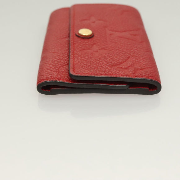 LOUIS VUITTON Monogram Empreinte Multicles 6 Key Case Red M63708 LV Auth 130083
