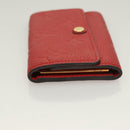 LOUIS VUITTON Monogram Empreinte Multicles 6 Key Case Red M63708 LV Auth 130083-4