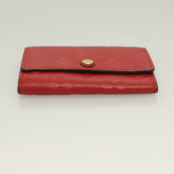 LOUIS VUITTON Monogram Empreinte Multicles 6 Key Case Red M63708 LV Auth 130083
