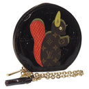 LOUIS VUITTON Vernis Porte Monnaie Ecruil Coin Purse Amarante M91386 Auth 130084-1