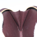 LOUIS VUITTON Vernis Porte Monnaie Ecruil Coin Purse Amarante M91386 Auth 130084-17