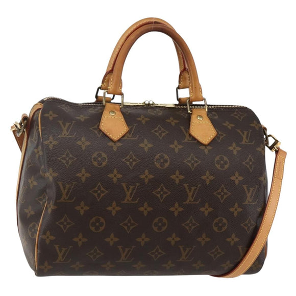 LOUIS VUITTON Monogram Speedy Bandouliere 30 Hand Bag M40391 LV Auth 130086