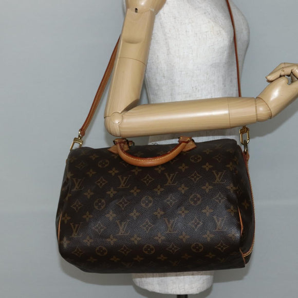 LOUIS VUITTON Monogram Speedy Bandouliere 30 Hand Bag M40391 LV Auth 130086