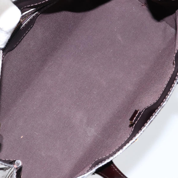 LOUIS VUITTON VernisRayure Wilshire PM Bag Pomme D'amour M91701 LV Auth 130089