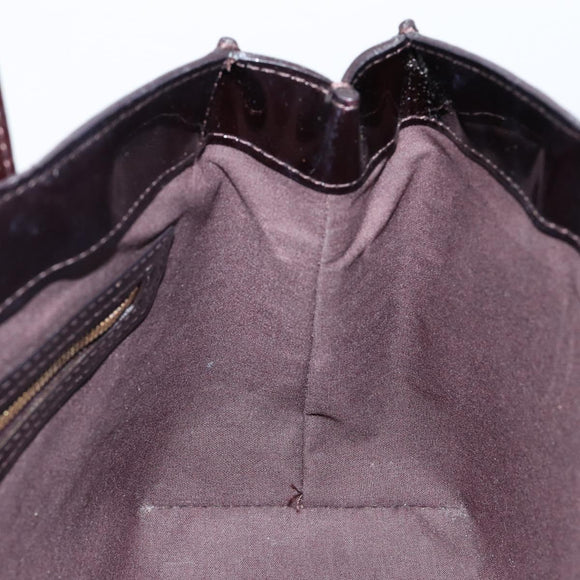 LOUIS VUITTON VernisRayure Wilshire PM Bag Pomme D'amour M91701 LV Auth 130089