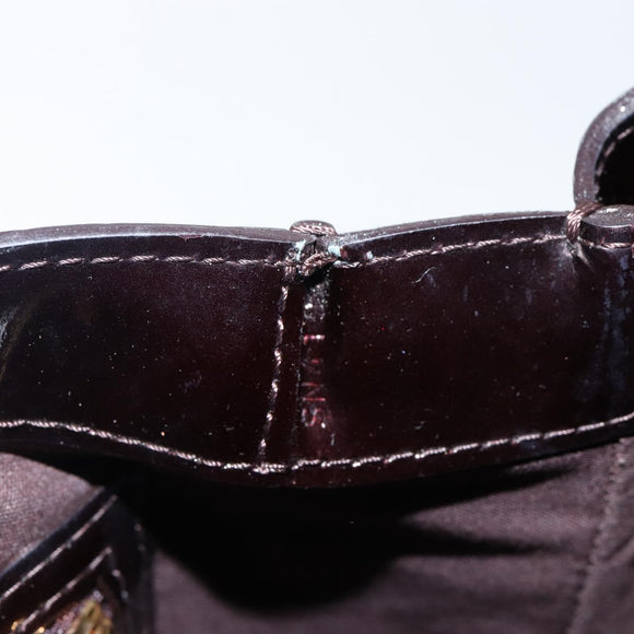 LOUIS VUITTON VernisRayure Wilshire PM Bag Pomme D'amour M91701 LV Auth 130089