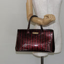 LOUIS VUITTON VernisRayure Wilshire PM Bag Pomme D'amour M91701 LV Auth 130089-21