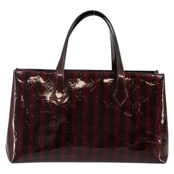LOUIS VUITTON VernisRayure Wilshire PM Bag Pomme D'amour M91701 LV Auth 130089 - 0