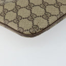 GUCCI GG Supreme Web Sherry Line Bag PVC Beige Gold 904 02 047 Auth 130090-14