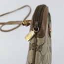 GUCCI GG Supreme Web Sherry Line Bag PVC Beige Gold 904 02 047 Auth 130090-10