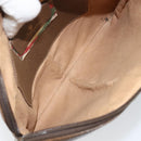 GUCCI GG Supreme Web Sherry Line Bag PVC Beige Gold 904 02 047 Auth 130090-11