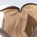 GUCCI GG Supreme Web Sherry Line Bag PVC Beige Gold 904 02 047 Auth 130090-20