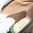 GUCCI GG Supreme Web Sherry Line Bag PVC Beige Gold 904 02 047 Auth 130090-12