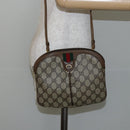 GUCCI GG Supreme Web Sherry Line Bag PVC Beige Gold 904 02 047 Auth 130090-22