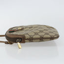 GUCCI GG Supreme Web Sherry Line Bag PVC Beige Gold 904 02 047 Auth 130090-4