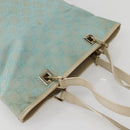 GUCCI GG Canvas Tote Bag Light Blue Gold 002 1099 Auth 130091-6
