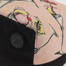 CHANEL Shoulder Bag Canvas Pink Gold CC Auth 130093-15