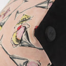 CHANEL Shoulder Bag Canvas Pink Gold CC Auth 130093-16